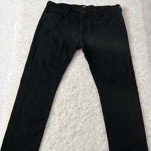 Lee Men's Slim Fit Black Jeans 40" x 32" 99% Cotton 1% Spandex